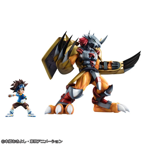 MEGAHOUSE Wargreymon & Taichi Yagami (Re-run) Digimon Adventure Precious GEM Series Figure 4 MEGAHOUSE Wargreymon & Taichi Yagami (Re-run) Digimon Adventure Precious GEM Series Figure - Image 2