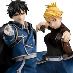 MEGAHOUSE Roy Mustang & Riza Hawkeye Fullmetal Alchemist Precious GEM Figure Set -Toy Model Cosplay Store 4535123830587 figure roy mustang and riza hawkeye fullmetal alchemist precious gem set alti