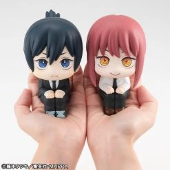 MEGAHOUSE Aki Hayakawa & Makima Look Up Series Chainsaw Man Figure Set With Gift