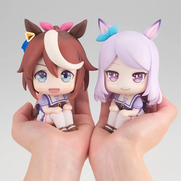 MEGAHOUSE Tokai Teio & Mejiro McQueen Look Up Series Umamusume Pretty Derby Figure Set With Gift 3 MEGAHOUSE Tokai Teio & Mejiro McQueen Look Up Series Umamusume Pretty Derby Figure Set With Gift