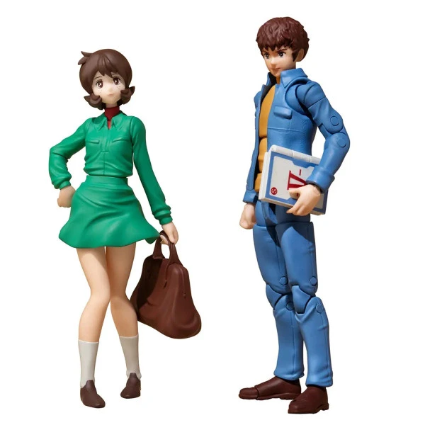 MEGAHOUSE Amuro Ray & Fraw Bow Earth Federation 07 G.M.G. Mobile Suit Gundam Action Figure Set 3 MEGAHOUSE Amuro Ray & Fraw Bow Earth Federation 07 G.M.G. Mobile Suit Gundam Action Figure Set