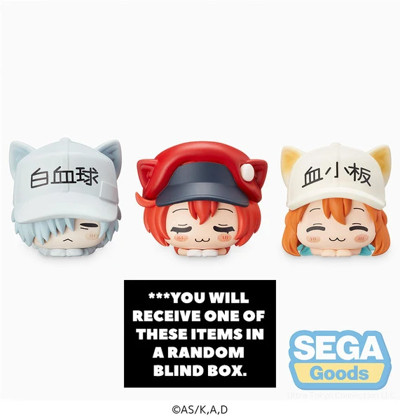 SEGA Cells At Work! Ohiruneko Mini Prize Figure Blind Box 3 SEGA Cells At Work! Ohiruneko Mini Prize Figure Blind Box