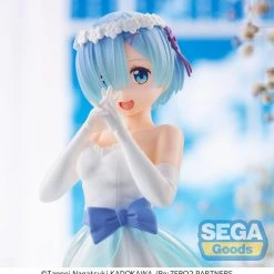 SEGA Rem Wedding Dress Ver Re:ZERO SPM Prize Figure -Toy Model Cosplay Store 4570001955747 figure rem wedding dress ver re zero spm prize altd