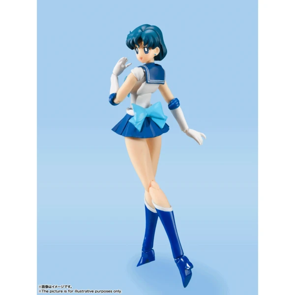 TAMASHII NATIONS Sailor Mercury Animation Color Ver Pretty Guardian Sailor Moon Figure 4 TAMASHII NATIONS Sailor Mercury Animation Color Ver Pretty Guardian Sailor Moon Figure - Image 2
