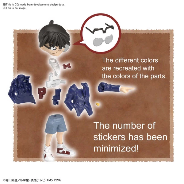 BANDAI FIGURE Conan Edogawa (Re-Run) Entry Grade Ver Case Closed Model Kit 6 BANDAI FIGURE Conan Edogawa (Re-Run) Entry Grade Ver Case Closed Model Kit - Image 4