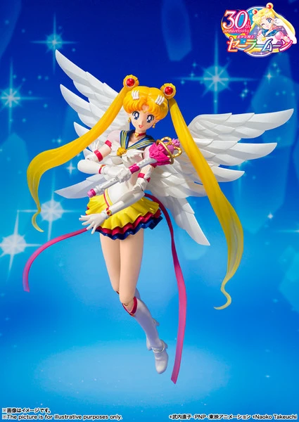 TAMASHII NATIONS Sailor Moon Eternal Form Ver Pretty Guardian Sailor Moon Sailor Stars SH Figuarts Figure 3 TAMASHII NATIONS Sailor Moon Eternal Form Ver Pretty Guardian Sailor Moon Sailor Stars SH Figuarts Figure