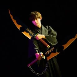 TAMASHII NATIONS Tengen Uzui's Nichirin Swords Demon Slayer Proplica -Toy Model Cosplay Store 4573102638830 figure nichirin sword tengen uzui demon slayer replica altd