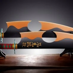 TAMASHII NATIONS Tengen Uzui's Nichirin Swords Demon Slayer Proplica