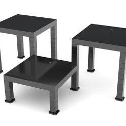 GOOD SMILE The Simple Stand Build-On Type Black Ver Customizable Figure Stand Set