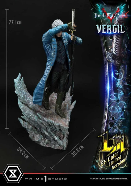 PRIME1 STUDIO Vergil EX Color Limited Ver Devil May Cry Statue 5 PRIME1 STUDIO Vergil EX Color Limited Ver Devil May Cry Statue - Image 3