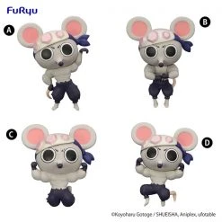 FURYU Muki Muki Mouse Demon Slayer Chokotto Hikkake Petit Figure 4-Piece Set