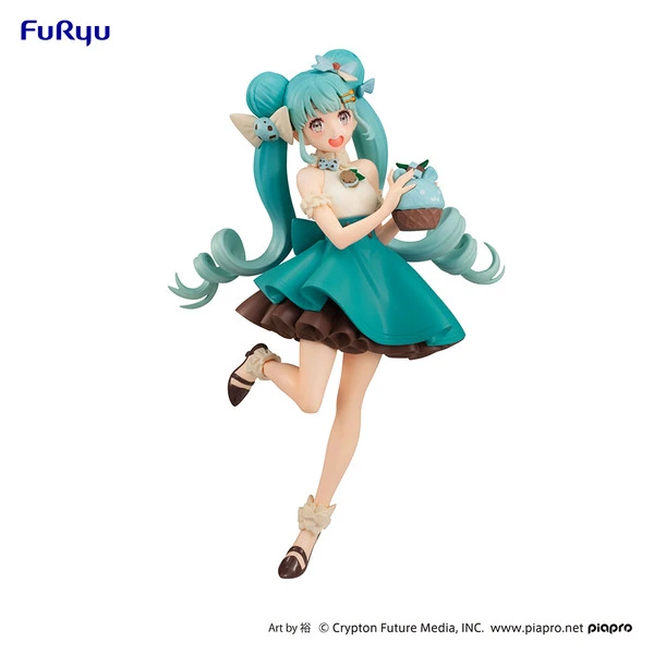 FURYU Hatsune Miku (Re-run) Chocolate Mint Ver SweetSweets Series Vocaloid Figure 3 FURYU Hatsune Miku (Re-run) Chocolate Mint Ver SweetSweets Series Vocaloid Figure