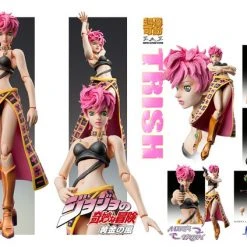 MEDICOS ENTERTAINMENT Trish Una JoJo's Bizarre Adventure Golden Wind Figure -Toy Model Cosplay Store 4580749601530 figure trisha una jojos bizarre adventure golden wind action alte
