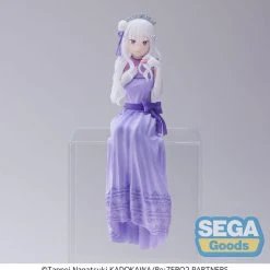 SEGA Emilia Dressed-Up Party Perching Ver Re:ZERO Lost In Memories PM Prize Figure