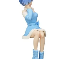 FURYU Rem Snow Princess Ver Re:ZERO Noodle Stopper Figure -Toy Model Cosplay Store 4589584959134 figure rem snow princess ver re zero noodle stopper altc