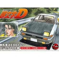 AOSHIMA AE86 TRUENO (Re-run) Project-D Ver Toyota Fujiwara Takumi Initial D 1/24 Model Kit -Toy Model Cosplay Store 4905083059579 modelkit ae86 trueno project d ver toyota fujiwara takumi initial d 1 24 model kit altg