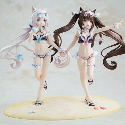 Chocola & Vanilla Maid Swimsuit Ver NekoPara Special Kadokawa Figure Set -Toy Model Cosplay Store 4942330140406 figure chocola and vanilla maid swimsuit ver nekopara special kadokawa set altd