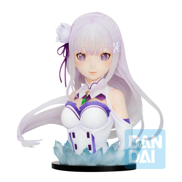 BANDAI FIGURE Emilia Re:ZERO Ichiban Bust Figure 3 BANDAI FIGURE Emilia Re:ZERO Ichiban Bust Figure