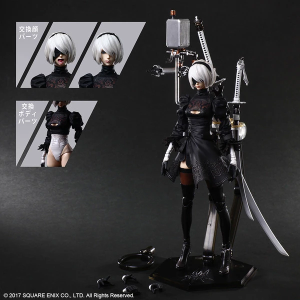 SQUARE ENIX YoRHa No. 2 Type B Deluxe Ver NieR Automata Play Arts Kai Action Figure 3 SQUARE ENIX YoRHa No. 2 Type B Deluxe Ver NieR Automata Play Arts Kai Action Figure