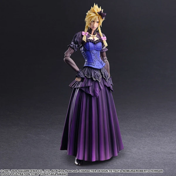 SQUARE ENIX Cloud Strife Dress Ver Final Fantasy VII Remake Play Arts Kai Action Figure 5 SQUARE ENIX Cloud Strife Dress Ver Final Fantasy VII Remake Play Arts Kai Action Figure - Image 3