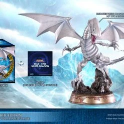 FIRST 4 FIGURES Blue-Eyes White Dragon White Variant Ver Yu-Gi-Oh! Statue -Toy Model Cosplay Store 761568008036 figure blue eyes white dragon white variant ver yu gi oh pvc statue alti