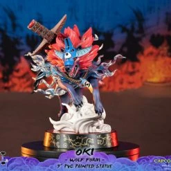 FIRST 4 FIGURES Oki Wolf Form Ver Okami Figure -Toy Model Cosplay Store 761568008319 figure oki wolf form ver okami altd