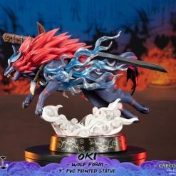 FIRST 4 FIGURES Oki Wolf Form Ver Okami Figure -Toy Model Cosplay Store 761568008319 figure oki wolf form ver okami altf
