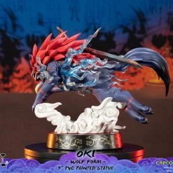 FIRST 4 FIGURES Oki Wolf Form Ver Okami Figure -Toy Model Cosplay Store 761568008319 figure oki wolf form ver okami altg