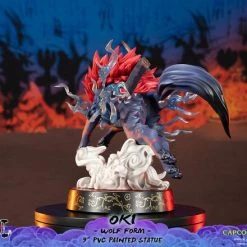 FIRST 4 FIGURES Oki Wolf Form Ver Okami Figure -Toy Model Cosplay Store 761568008319 figure oki wolf form ver okami alth