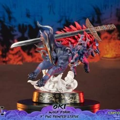 FIRST 4 FIGURES Oki Wolf Form Ver Okami Figure -Toy Model Cosplay Store 761568008319 figure oki wolf form ver okami alti