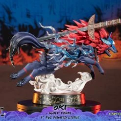 FIRST 4 FIGURES Oki Wolf Form Ver Okami Figure -Toy Model Cosplay Store 761568008319 figure oki wolf form ver okami altj
