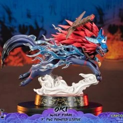 FIRST 4 FIGURES Oki Wolf Form Ver Okami Figure -Toy Model Cosplay Store 761568008319 figure oki wolf form ver okami altk