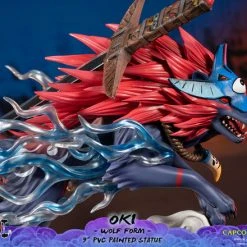 FIRST 4 FIGURES Oki Wolf Form Ver Okami Figure -Toy Model Cosplay Store 761568008319 figure oki wolf form ver okami altl