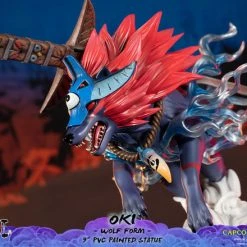 FIRST 4 FIGURES Oki Wolf Form Ver Okami Figure -Toy Model Cosplay Store 761568008319 figure oki wolf form ver okami altm