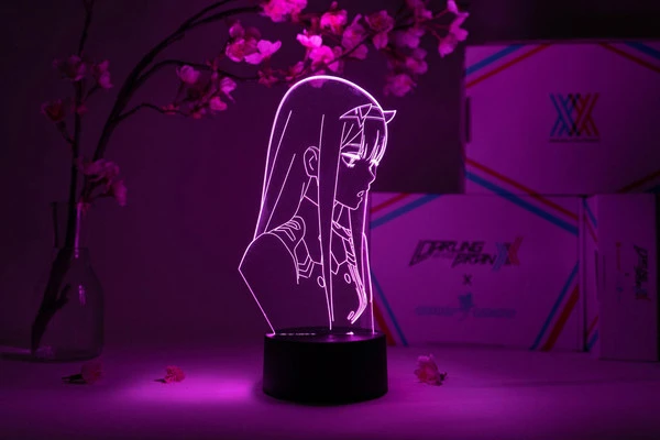 OTAKU LAMPS Zero Two Annoyed DARLING In The FRANXX Otaku Lamp 3 OTAKU LAMPS Zero Two Annoyed DARLING In The FRANXX Otaku Lamp