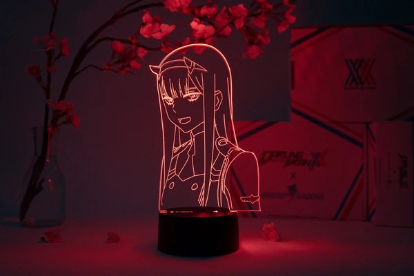 OTAKU LAMPS Zero Two Smiling DARLING In The FRANXX Otaku Lamp 3 OTAKU LAMPS Zero Two Smiling DARLING In The FRANXX Otaku Lamp