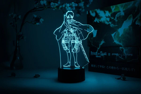 OTAKU LAMPS Eren Yeager Attack On Titan Otaku Lamp 3 OTAKU LAMPS Eren Yeager Attack On Titan Otaku Lamp