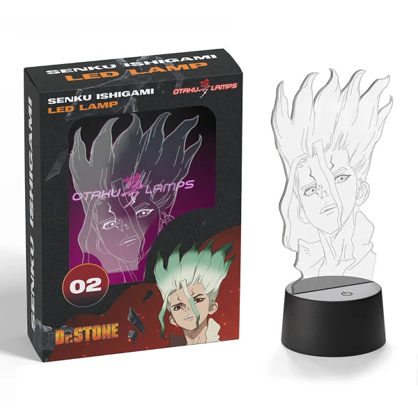 OTAKU LAMPS Senku Ishigami Bust Dr. STONE Otaku Lamp 4 OTAKU LAMPS Senku Ishigami Bust Dr. STONE Otaku Lamp - Image 2