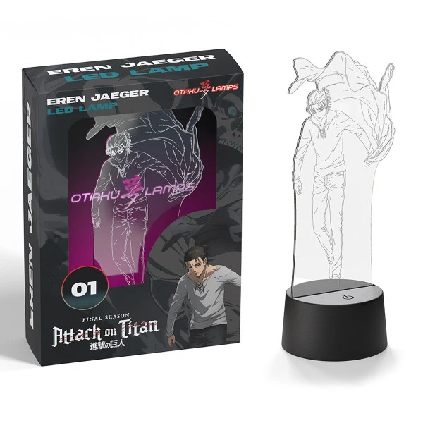 OTAKU LAMPS Eren Yeager Attack On Titan The Final Season Otaku Lamp 4 OTAKU LAMPS Eren Yeager Attack On Titan The Final Season Otaku Lamp - Image 2