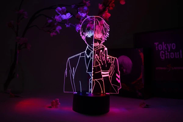 OTAKU LAMPS Ken Kaneki Half-Ghoul Tokyo Ghoul Dual LED Otaku Lamp 3 OTAKU LAMPS Ken Kaneki Half-Ghoul Tokyo Ghoul Dual LED Otaku Lamp