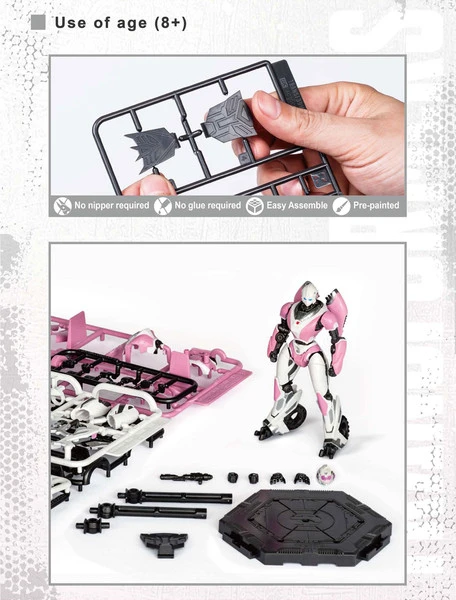 TRUMPETER Arcee Transformers Bumblebee Model Kit 7 TRUMPETER Arcee Transformers Bumblebee Model Kit - Image 5