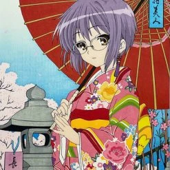 KADOKAWA [Imperfect] Yuki Nagato Ouka Kasamochi Bijin Ukiyo-e Woodblock Print (Import)